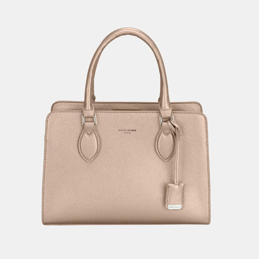 David Jones PU Leather Handbag Natural One Size