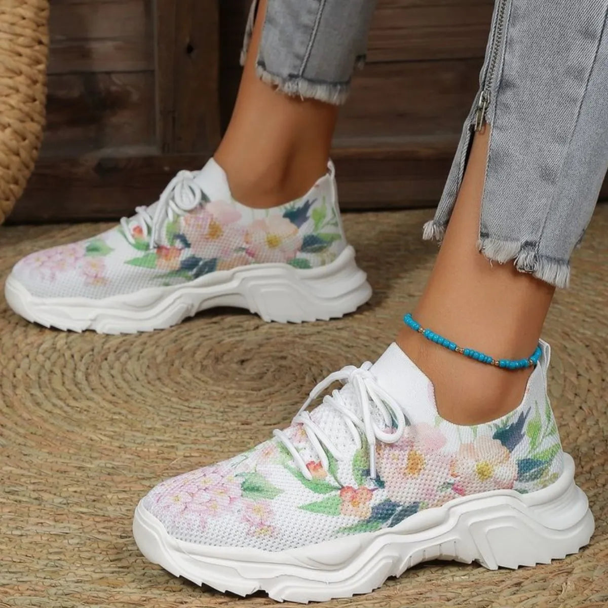 Round Toe Flats Athletic Blush Pink