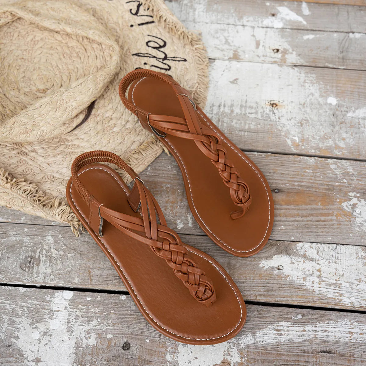Toe Post Flats Sandals