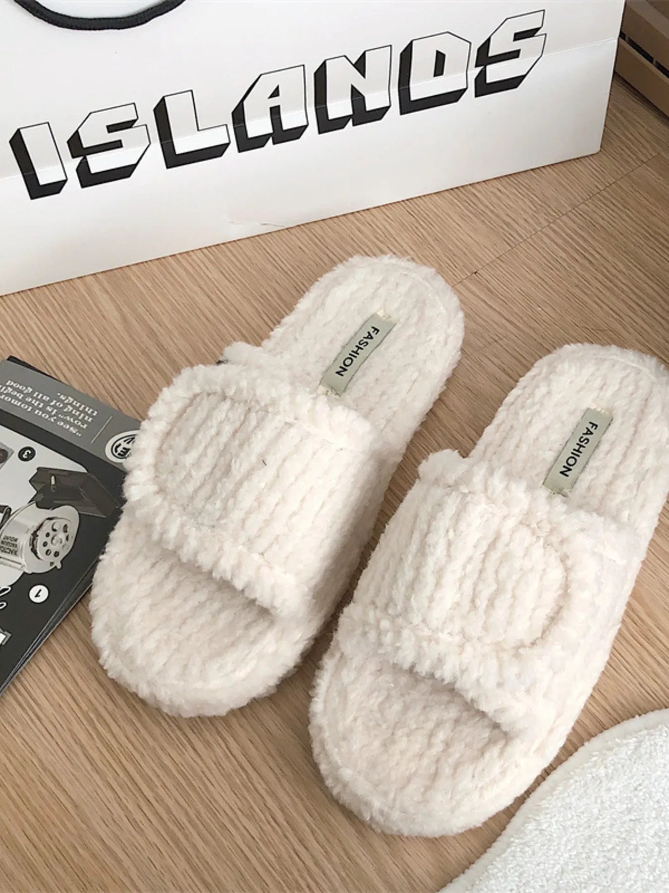 Cozy Fuzzy Open Toe Slippers