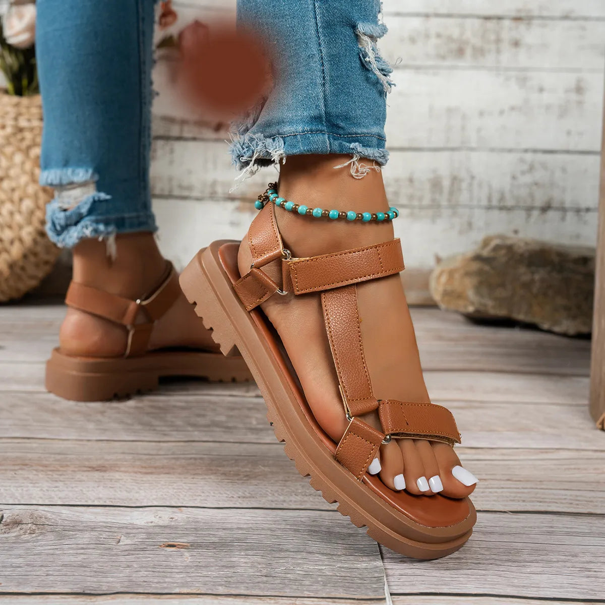 Open Toe Platform Sandals