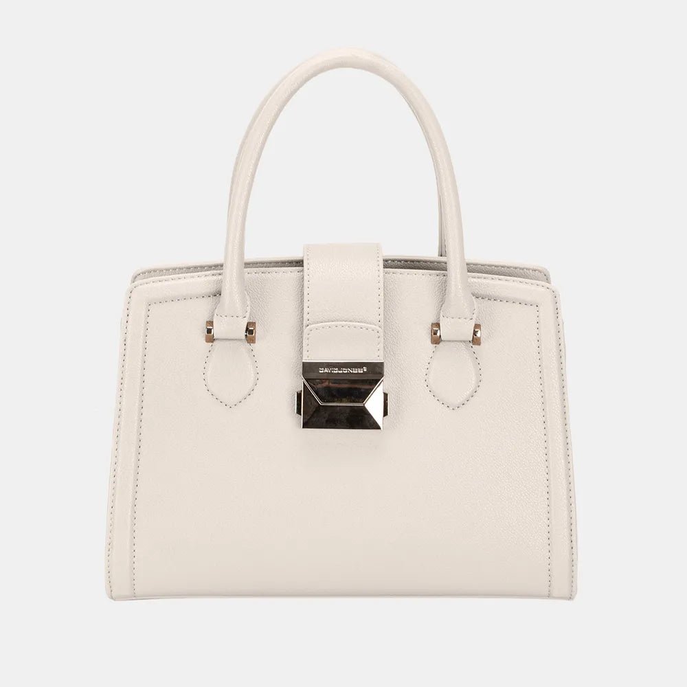 David Jones PU Leather Handbag Creamy White One Size