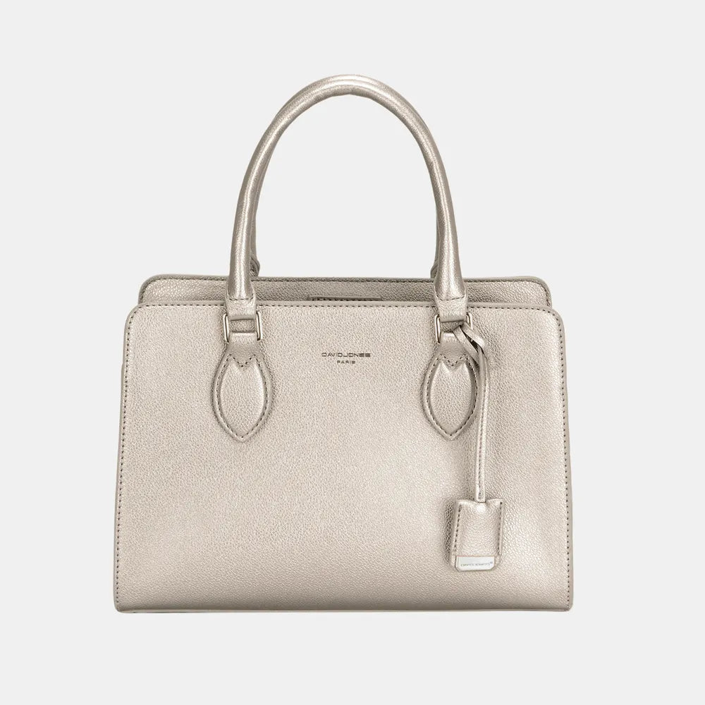 David Jones PU Leather Handbag D.Silver One Size