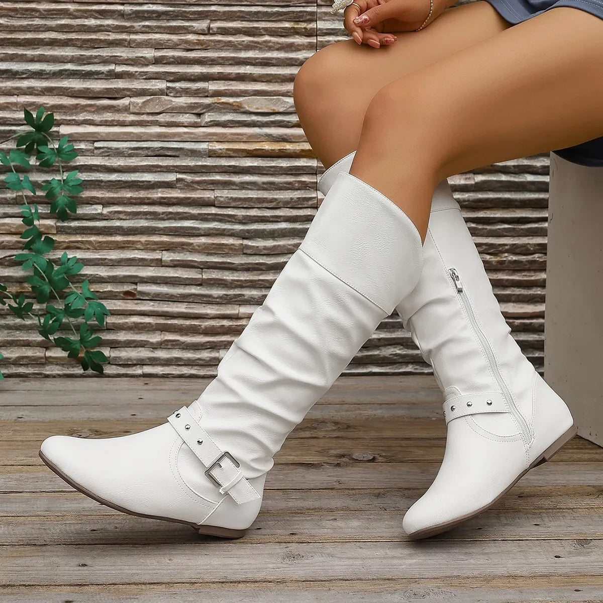 Point Toe Flats Boots