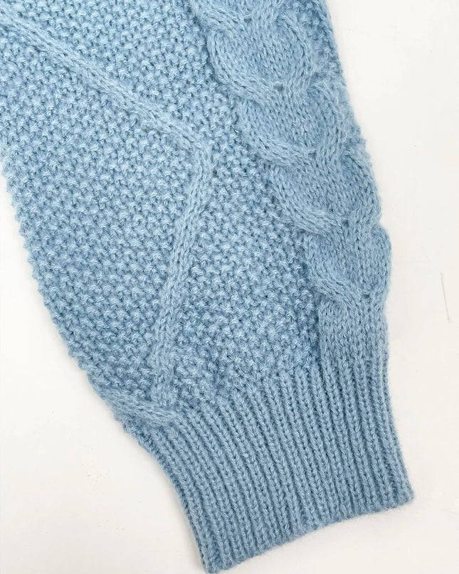 Button-Front Long Sleeve Cardigan