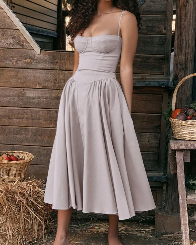 Ruched Sweetheart Neck Cami Dress