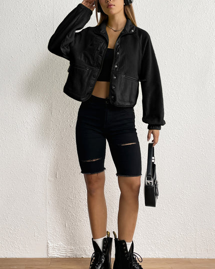 Snap Down Collared Jacket