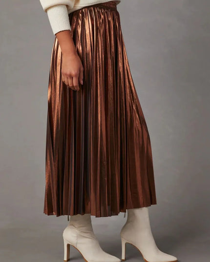 Pleated Midi Skirt 