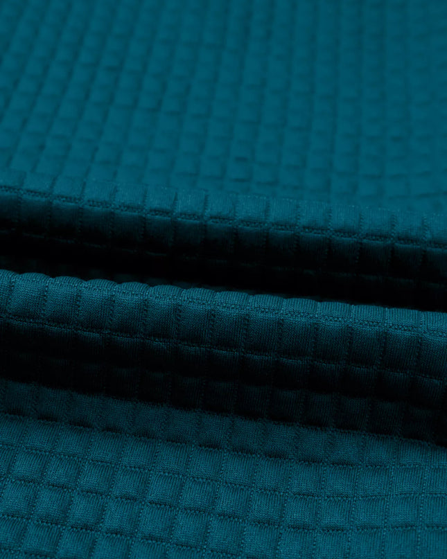 Waffled Textured Raw Edge Patchwork Top and Pants 2pcs Set