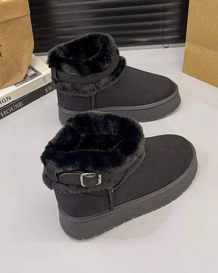 Round Toe Platform Boots