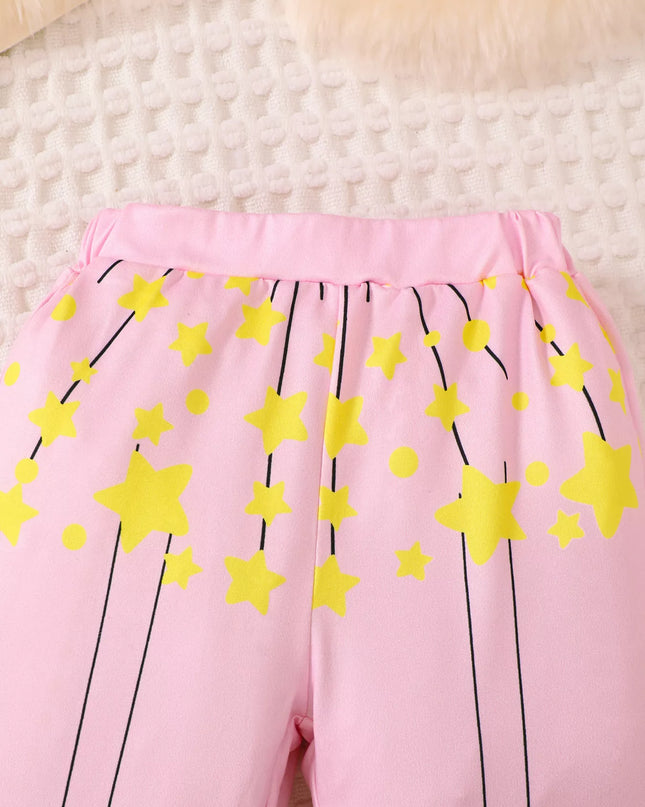 Children's Graphic Long Sleeve Top and Pants Set