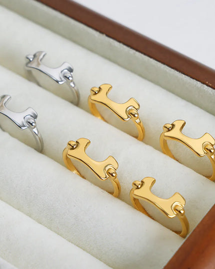 18K Gold-Plated Irregular Open Ring