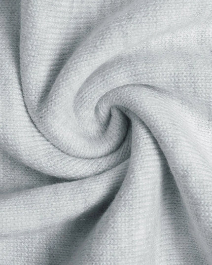 Striped Trim Tie Waist Sweater Dress