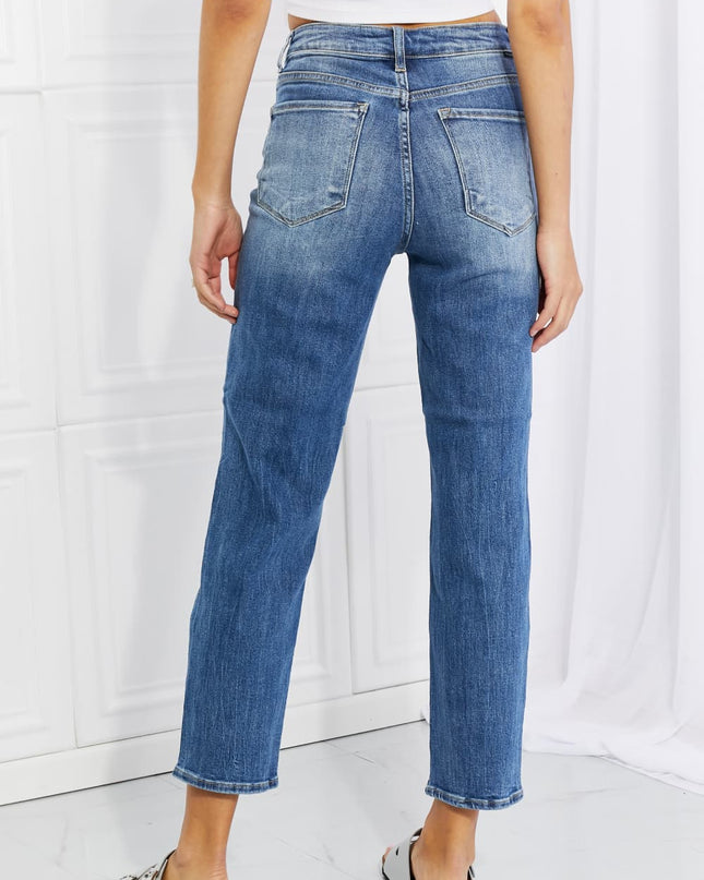 RISEN Full Size Emily High Rise Relaxed Jeans