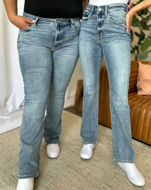 Judy Blue Full Size Medium Rise Bootcut Jeans
