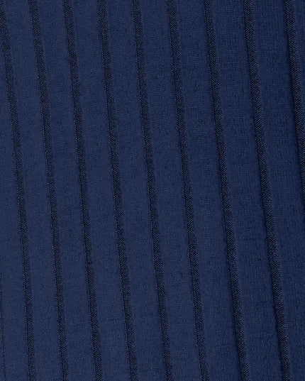 Basic Bae Full Size Ribbed Round Neck Slit Knit Top