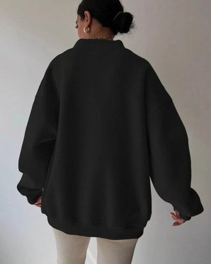 Dropped Shoulder Long Sleeve Oversized Sweatshirt