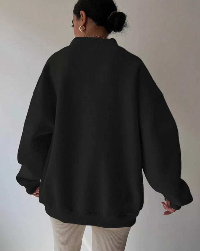 Dropped Shoulder Long Sleeve Oversized Sweatshirt