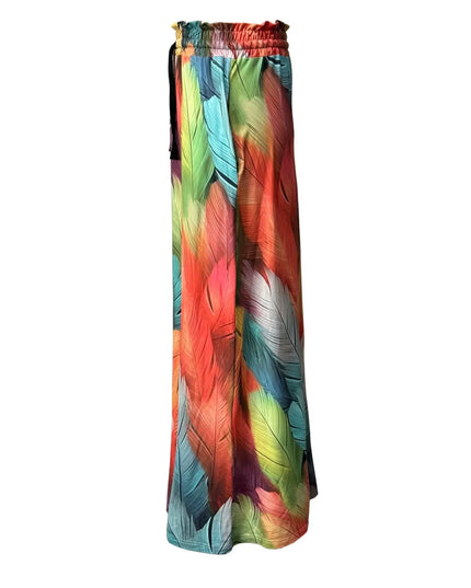 Printed Maxi Skirt with Pockets 