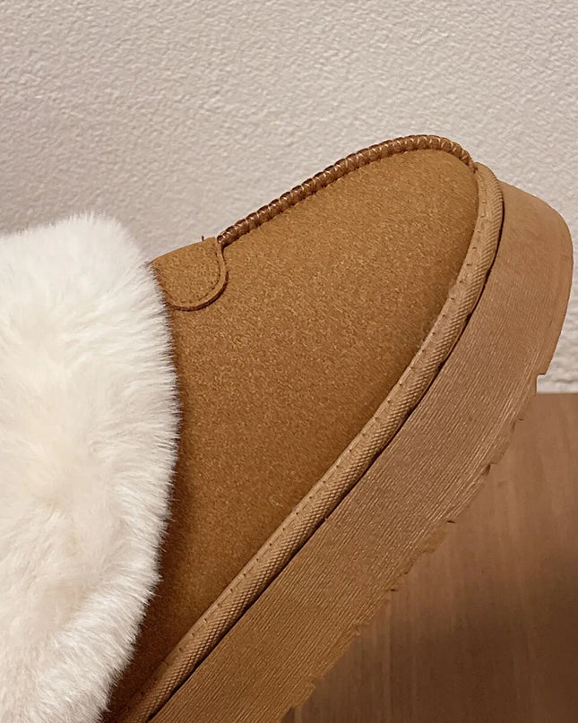 Cozy Furry Platform Boots