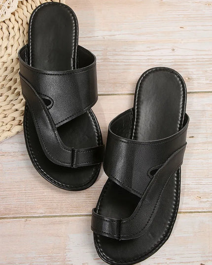 Toe Loop Flats Sandals 