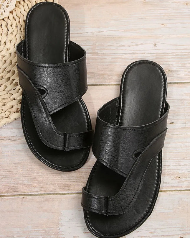 Toe Loop Flats Sandals 