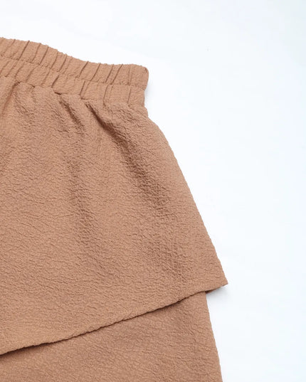 Perfee Tied Layered Shorts 