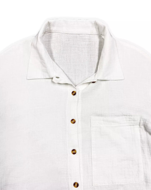 Button Up Relaxed Fit Shirt