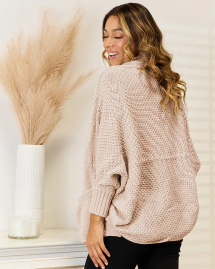 Angel Wings Open Front  Cardigan with Pockets 