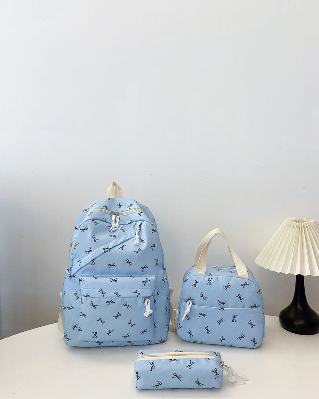 Bow Print 3-Piece Bag Set 