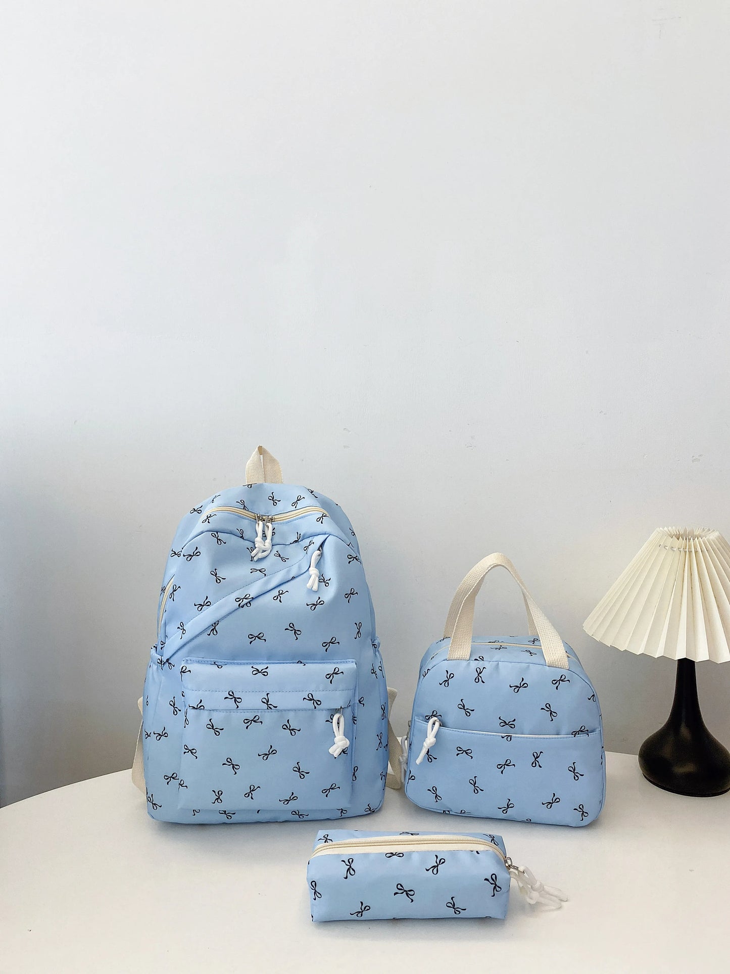 Bow Print 3-Piece Bag Set 
