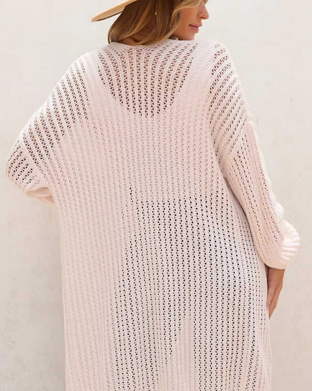 Open Front Long Sleeve Cardigan