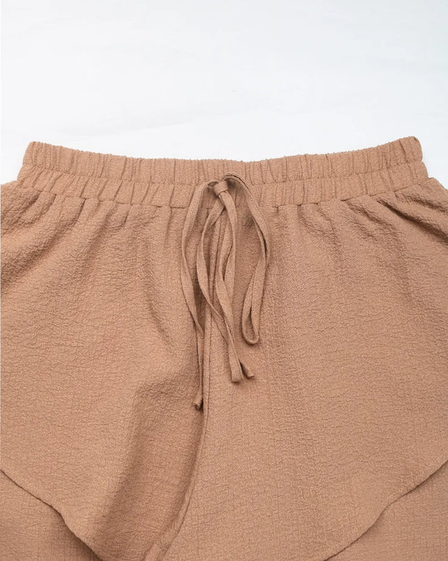 Perfee Tied Layered Shorts 