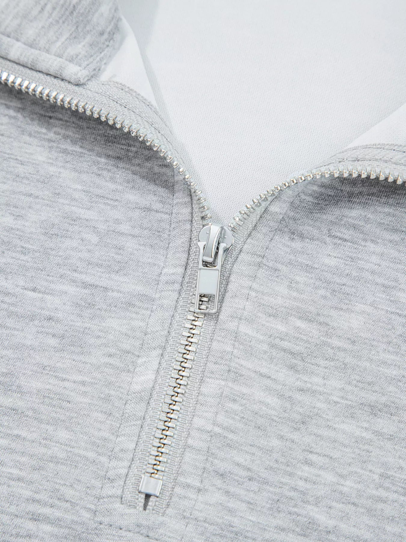 Zip Collar Long Sleeve Top and Drawstring Pants Set