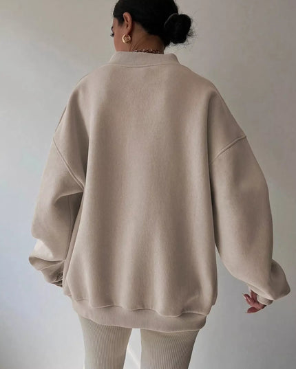 Dropped Shoulder Long Sleeve Oversized Sweatshirt