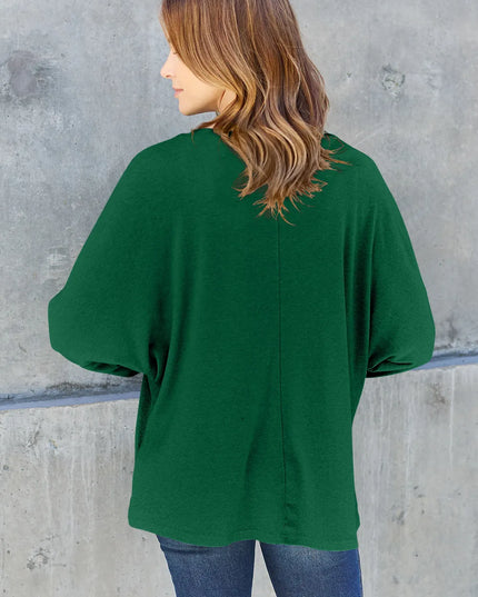 Double Take Full Size Round Neck Long Sleeve T-Shirt