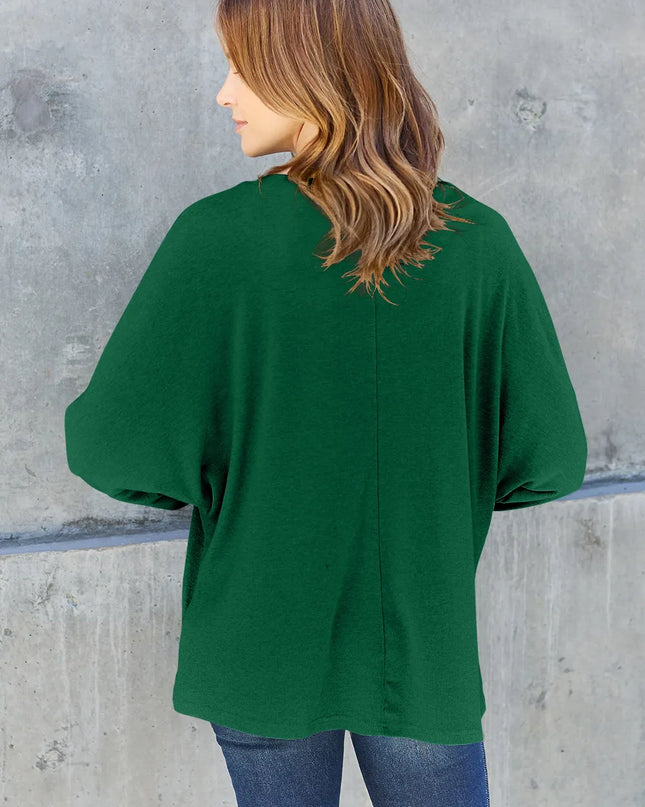 Double Take Full Size Round Neck Long Sleeve T-Shirt