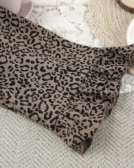 Leopard Cami Cardigan and Shorts 3-Piece Set