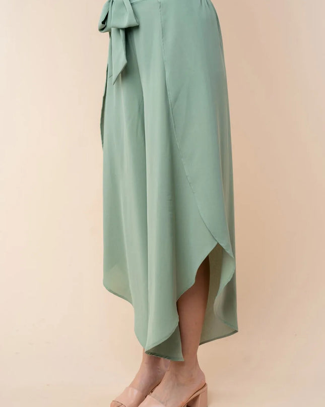 White Birch High Waisted Woven Pants