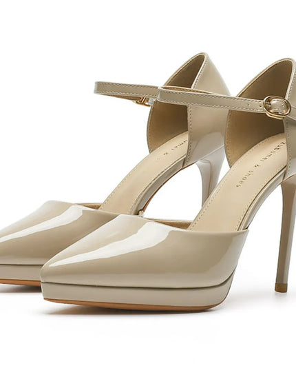 Point Toe Stiletto Pumps Dust Storm