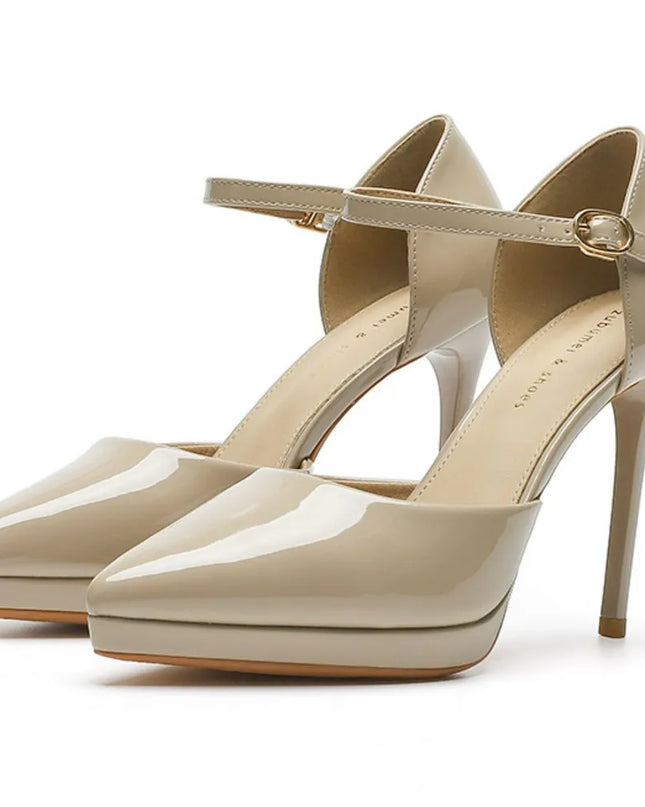 Point Toe Stiletto Pumps Dust Storm