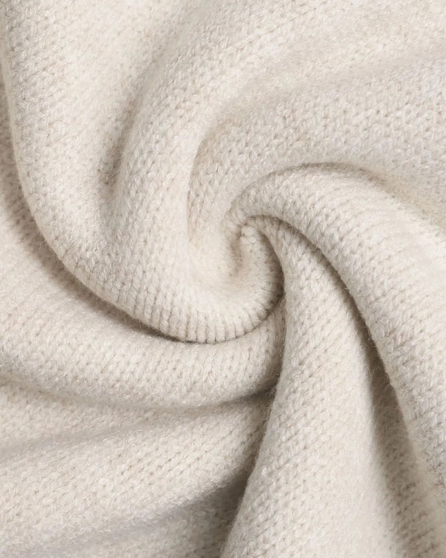 Nordic Fair Isle Pattern Round Neck Sweater