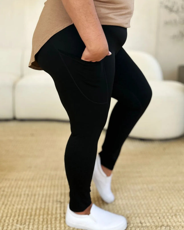 Wide Waistband Sports Leggings 