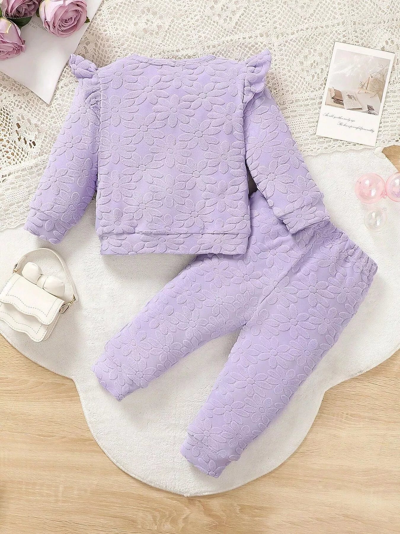 Children's Mama's Bestie Textured Outfit Set