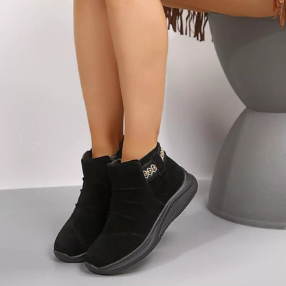 Round Toe Platform Boots