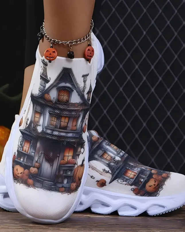 Round Toe Platform Sneakers 