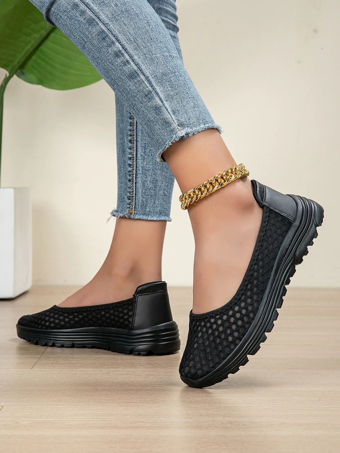 Breathable Mesh Slip-Ons 