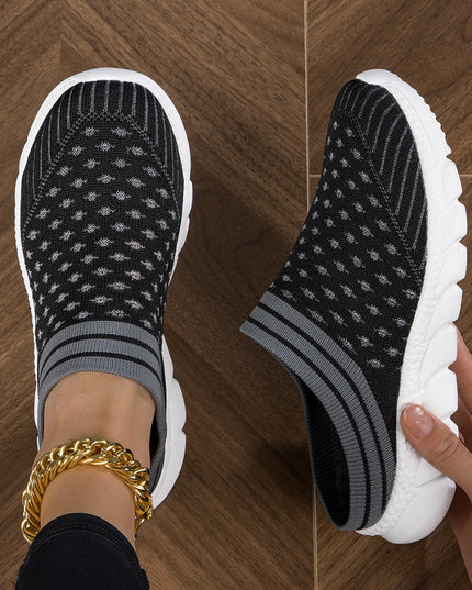 Breathable Mesh Slip-On Sneakers 