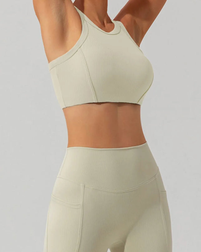 Round Neck Racerback Active Tank 