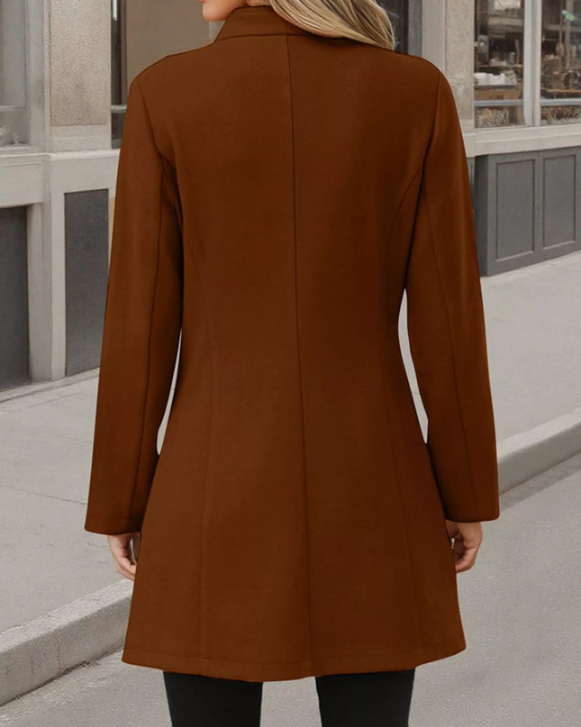 Button Up Long Sleeve Coat